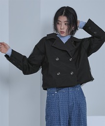 miette | チュールドッキングショートトレンチコート(トレンチコート)
