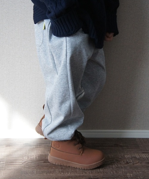 MAKE YOUR DAY（メイクユアデイ）の「たっぽりシルエット無地カットソーパンツ■80～140cm（スウェットパンツ・キッズ・グレー/ブラック/オレンジ/ピンク・80/90/100/110/120/130/140）」の3枚目の写真