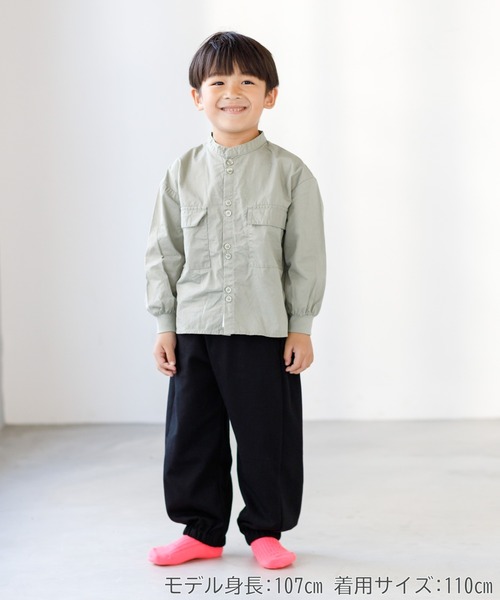 MAKE YOUR DAY（メイクユアデイ）の「たっぽりシルエット無地カットソーパンツ■80～140cm（スウェットパンツ・キッズ・グレー/ブラック/オレンジ/ピンク・80/90/100/110/120/130/140）」の5枚目の写真