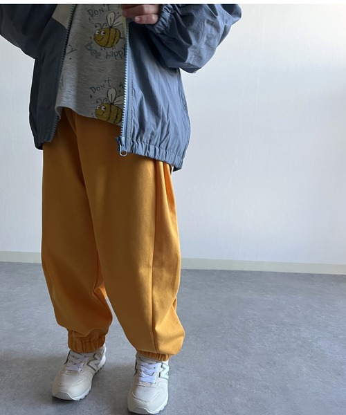 MAKE YOUR DAY（メイクユアデイ）の「たっぽりシルエット無地カットソーパンツ■80～140cm（スウェットパンツ・キッズ・グレー/ブラック/オレンジ/ピンク・80/90/100/110/120/130/140）」の19枚目の写真