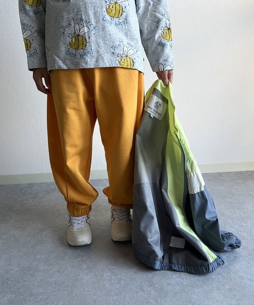 MAKE YOUR DAY（メイクユアデイ）の「たっぽりシルエット無地カットソーパンツ■80～140cm（スウェットパンツ・キッズ・グレー/ブラック/オレンジ/ピンク・80/90/100/110/120/130/140）」の20枚目の写真