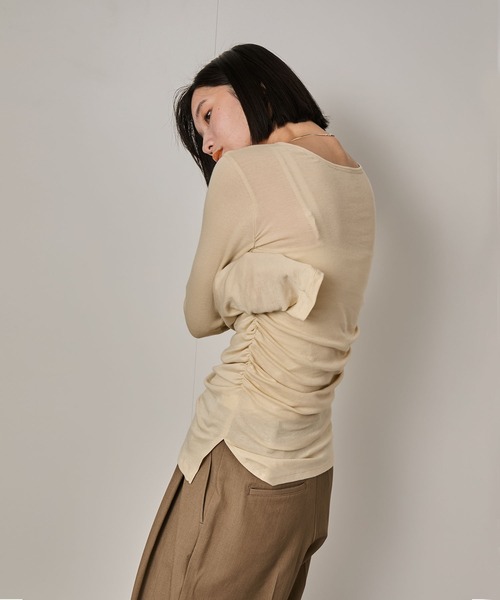 【セール】エアリータッチギャザープルオーバー（Tシャツ/カットソー）｜NERGY（ナージー） 6,244円