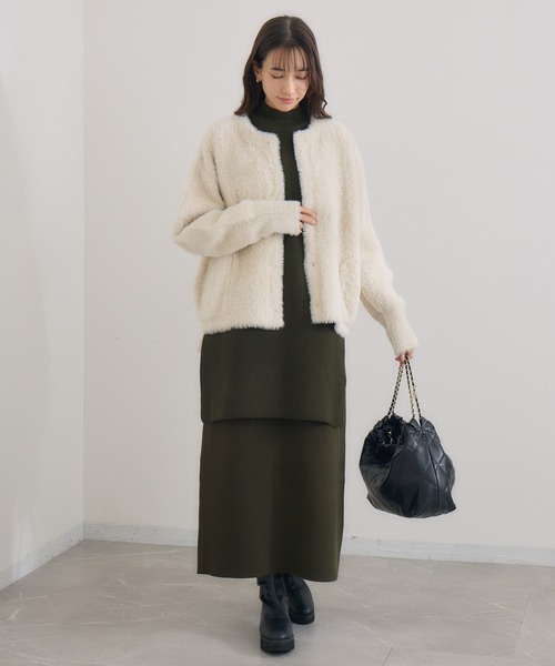 KATHARINE ROSS(キャサリンロス)の「【KATHARINE ROSS】ハーフZIPベスト&スカ―ト SET(ワンピース・レディース・カーキ/ブラック・MEDIUM)」の10枚目の写真