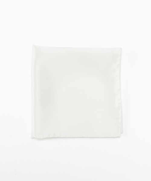 EDIFICE（エディフィス）の「AX パールサテン シルクチーフ（ストール/ショール・メンズ・シルバー/ホワイト・FREE）」の2枚目の写真