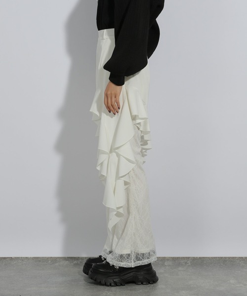 HARE（ハレ）の「タイトレースレイヤーパンツ(HARE)（その他パンツ・レディース・ブラック/ホワイト・FREE）」の17枚目の写真