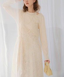 URBAN RESEARCH ROSSO WOMEN | レースデザインキャミワンピース(ワンピース)