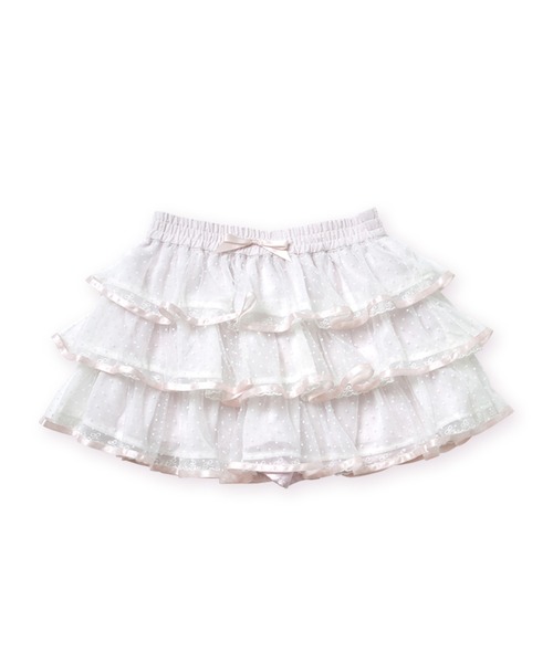Lolime by mellfy memory（ロリミー バイ メルフィーメモリー）の「syrup frill ミニスカート（スカート・レディース・ピンク/ホワイト・LL/M）」の17枚目の写真
