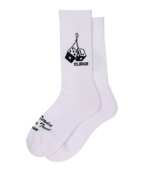 XLARGE（エクストララージ）の「MONKEY WRENCHERS SOCKS（ソックス/靴下・メンズ・ネイビー/ホワイト/ブラック・ONE SIZE）」の2枚目の写真