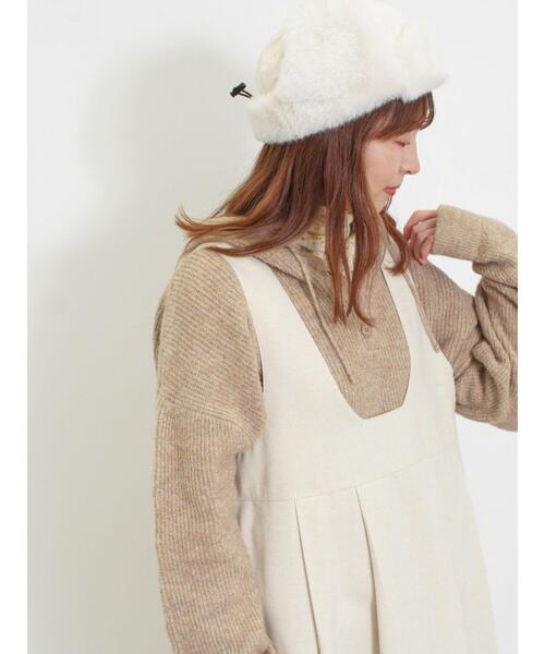 Samansa Mos2（サマンサ モスモス）の「フード付きヘンリーネック