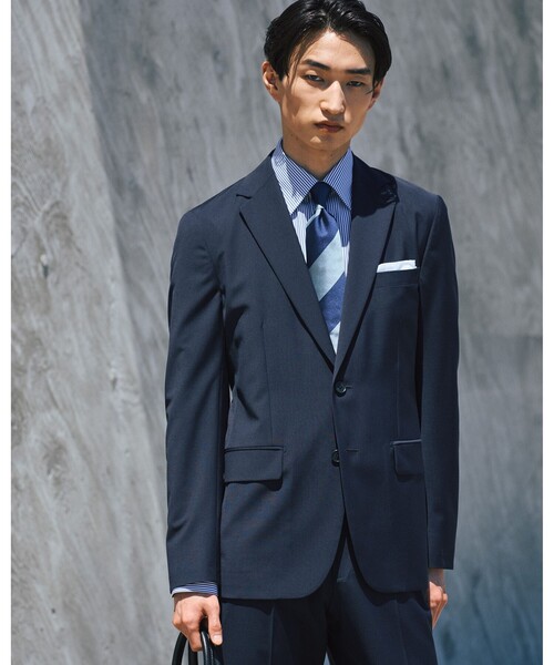 green label relaxing（グリーンレーベルリラクシング）の「コットン ロンスト レギュラーカラー ドレスシャツ -イージーアイロン-（ビジネスシャツ・メンズ・ライトピンク/ネイビー・39cm/37cm/40cm/41cm/42cm/43cm/38cm）」の3枚目の写真