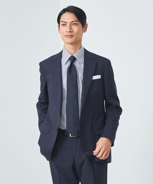 green label relaxing（グリーンレーベルリラクシング）の「コットン ロンスト レギュラーカラー ドレスシャツ -イージーアイロン-（ビジネスシャツ・メンズ・ライトピンク/ネイビー・39cm/37cm/40cm/41cm/42cm/43cm/38cm）」の13枚目の写真