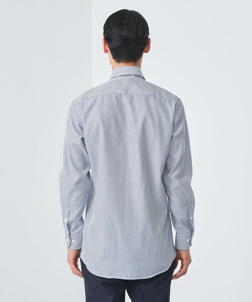 green label relaxing（グリーンレーベルリラクシング）の「コットン ロンスト レギュラーカラー ドレスシャツ -イージーアイロン-（ビジネスシャツ・メンズ・ライトピンク/ネイビー・39cm/37cm/40cm/41cm/42cm/43cm/38cm）」の6枚目の写真