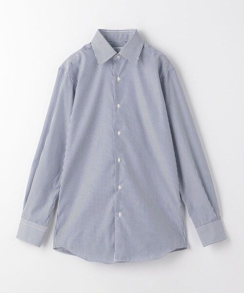 green label relaxing（グリーンレーベルリラクシング）の「コットン ロンスト レギュラーカラー ドレスシャツ -イージーアイロン-（ビジネスシャツ・メンズ・ライトピンク/ネイビー・39cm/37cm/40cm/41cm/42cm/43cm/38cm）」の4枚目の写真