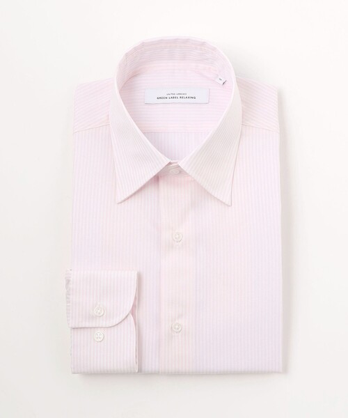 green label relaxing（グリーンレーベルリラクシング）の「コットン ロンスト レギュラーカラー ドレスシャツ -イージーアイロン-（ビジネスシャツ・メンズ・ライトピンク/ネイビー・39cm/37cm/40cm/41cm/42cm/43cm/38cm）」の18枚目の写真