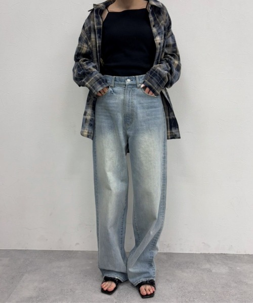 FOREVER 21（フォーエバー トゥエンティーワン）の「【2025SS】ストレートデニム（デニムパンツ・レディース・グレー/ブルー・SMALL/MEDIUM）」の20枚目の写真