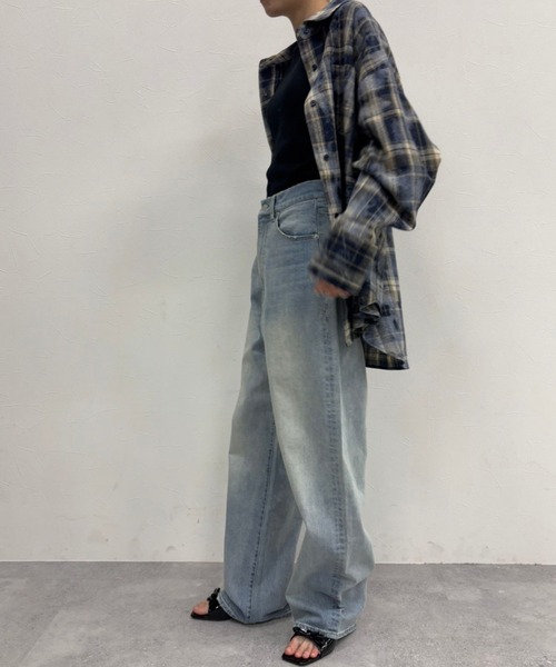 FOREVER 21（フォーエバー トゥエンティーワン）の「【2025SS】ストレートデニム（デニムパンツ・レディース・グレー/ブルー・SMALL/MEDIUM）」の22枚目の写真