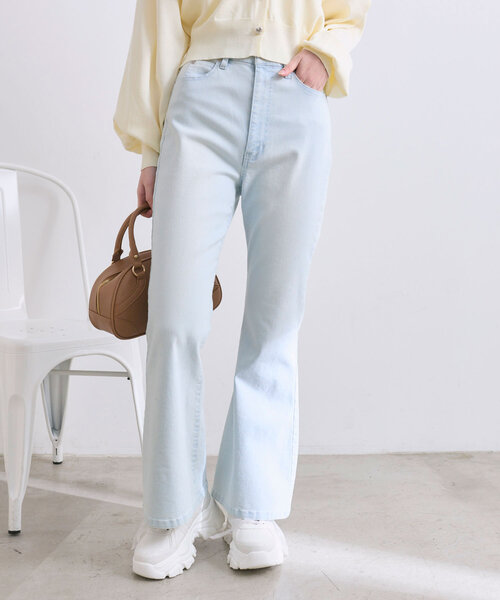 OLIVE des OLIVE（オリーブデオリーブ）の「美脚ストレッチデニムパンツ（その他パンツ・レディース・サックスブルー/ブルー・SMALL/MEDIUM）」の21枚目の写真