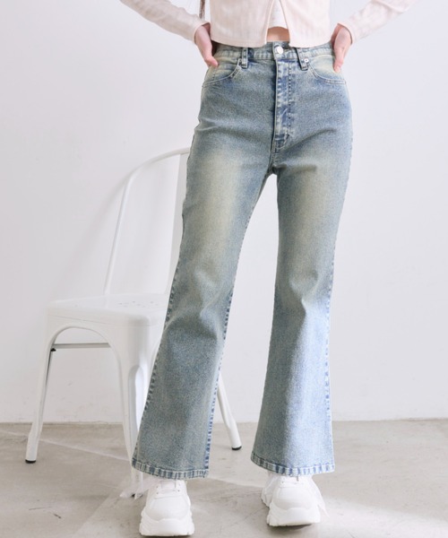 OLIVE des OLIVE（オリーブデオリーブ）の「美脚ストレッチデニムパンツ（その他パンツ・レディース・サックスブルー/ブルー・SMALL/MEDIUM）」の11枚目の写真