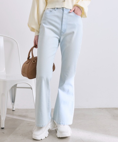 OLIVE des OLIVE（オリーブデオリーブ）の「美脚ストレッチデニムパンツ（その他パンツ・レディース・サックスブルー/ブルー・SMALL/MEDIUM）」の6枚目の写真