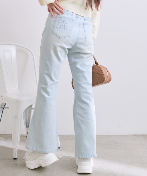OLIVE des OLIVE（オリーブデオリーブ）の「美脚ストレッチデニムパンツ（その他パンツ・レディース・サックスブルー/ブルー・SMALL/MEDIUM）」の7枚目の写真
