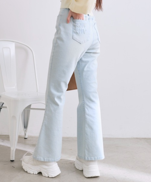 OLIVE des OLIVE（オリーブデオリーブ）の「美脚ストレッチデニムパンツ（その他パンツ・レディース・サックスブルー/ブルー・SMALL/MEDIUM）」の8枚目の写真