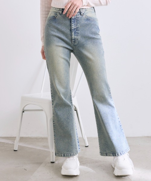 OLIVE des OLIVE（オリーブデオリーブ）の「美脚ストレッチデニムパンツ（その他パンツ・レディース・サックスブルー/ブルー・SMALL/MEDIUM）」の12枚目の写真