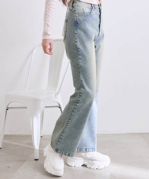 OLIVE des OLIVE（オリーブデオリーブ）の「美脚ストレッチデニムパンツ（その他パンツ・レディース・サックスブルー/ブルー・SMALL/MEDIUM）」の13枚目の写真