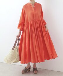 BEARDSLEY | 《FRIPIER》シフォンデニムギャザーワンピ(ワンピース)