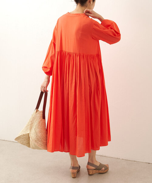 BEARDSLEY（ビアズリー）の「《FRIPIER》シフォンデニムギャザーワンピ