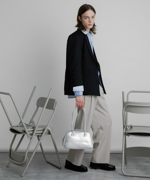 SENSE OF PLACE by URBAN RESEARCH（センスオブプレイスバイアーバンリサーチ）の「FLロングハンドルボストンバッグ（ボストンバッグ・メンズ・ブラック/シルバー・ONE）」の11枚目の写真