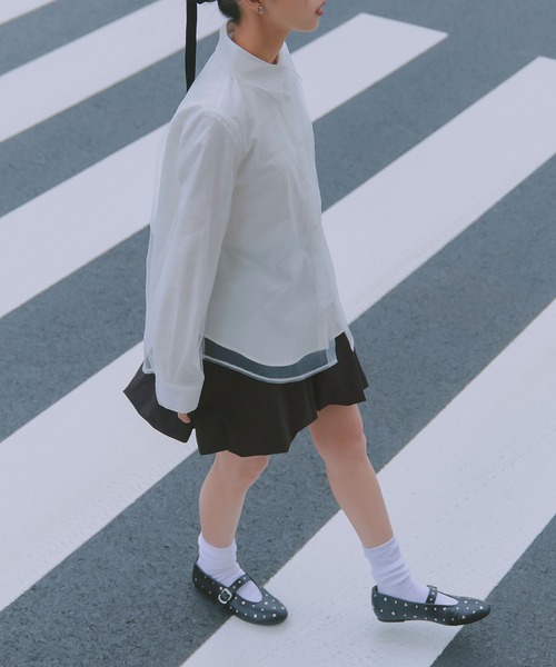 KOBE LETTUCE(コウベレタス)の「リベットメリージェーン(パンプス・レディース・オフホワイト/ブラック・L/M/S)」の5枚目の写真