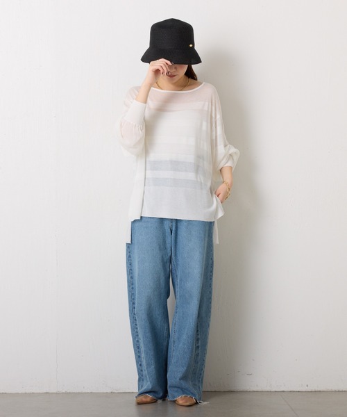 PAPILLONNER（パピヨネ）の「ウォッシャブルペーパーハット（ハット・レディース・ブラック・FREE）」の4枚目の写真