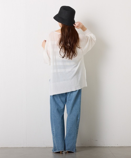 PAPILLONNER（パピヨネ）の「ウォッシャブルペーパーハット（ハット・レディース・ブラック・FREE）」の5枚目の写真