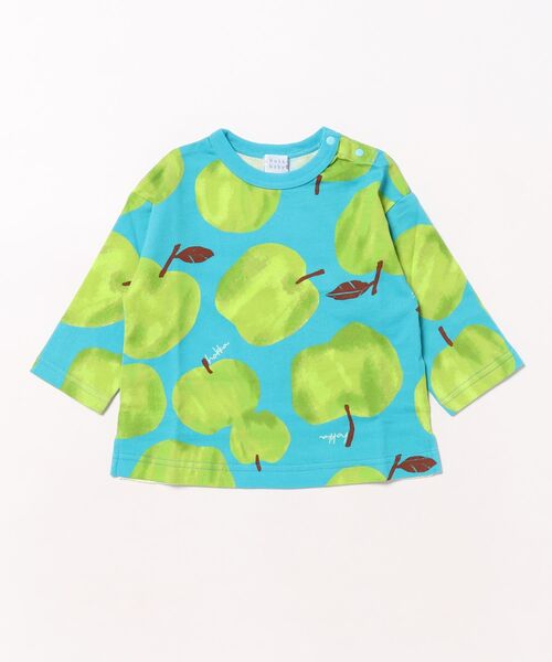 HAKKA BABY（ハッカベビー）の「[ベビー]ランダムビッグアップルプリントTシャツ（Tシャツ/カットソー・キッズ・グリーン/レッド・90cm/80ｃｍ）」の2枚目の写真