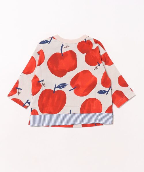 HAKKA BABY（ハッカベビー）の「[ベビー]ランダムビッグアップルプリントTシャツ（Tシャツ/カットソー・キッズ・グリーン/レッド・90cm/80ｃｍ）」の3枚目の写真