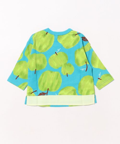 HAKKA BABY（ハッカベビー）の「[ベビー]ランダムビッグアップルプリントTシャツ（Tシャツ/カットソー・キッズ・グリーン/レッド・90cm/80ｃｍ）」の4枚目の写真