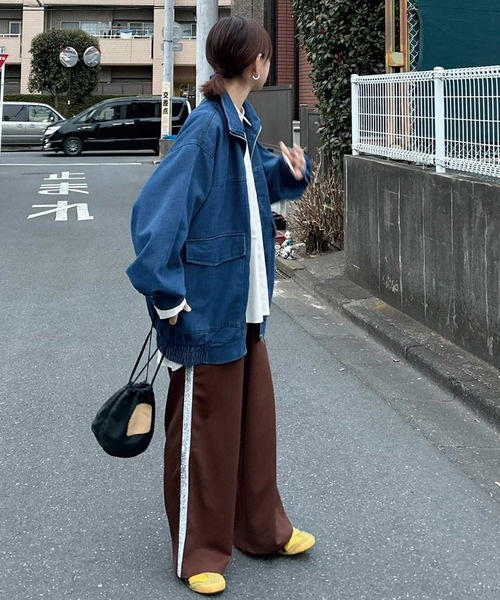 CORNERS by KR（コーナーズバイケーアール）の「【CORNERS by KR】デニムZIPジャケット（デニムジャケット・レディース・ネイビー/ブルー・M）」の19枚目の写真
