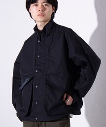 GLOSTER | 【GLOSTER/グロスター】T/C素材 裏ラミネートスタンドネックブルゾン フィールドジャケット(ブルゾン)