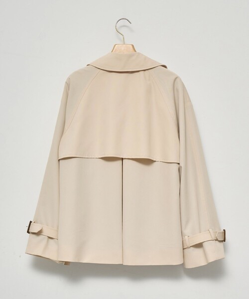 ROPE' PICNIC（ロペピクニック）の「【YOKU MOKU/ヨックモック×ROPE' PICNIC】ショートトレンチコート/撥水・花粉ガード（トレンチコート・レディース・ベージュ・38）」の11枚目の写真