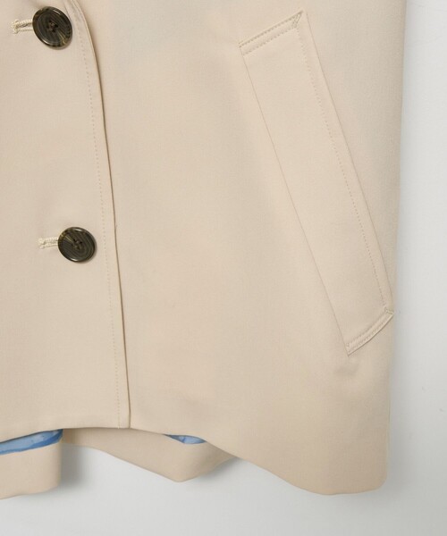 ROPE' PICNIC（ロペピクニック）の「【YOKU MOKU/ヨックモック×ROPE' PICNIC】ショートトレンチコート/撥水・花粉ガード（トレンチコート・レディース・ベージュ・38）」の14枚目の写真