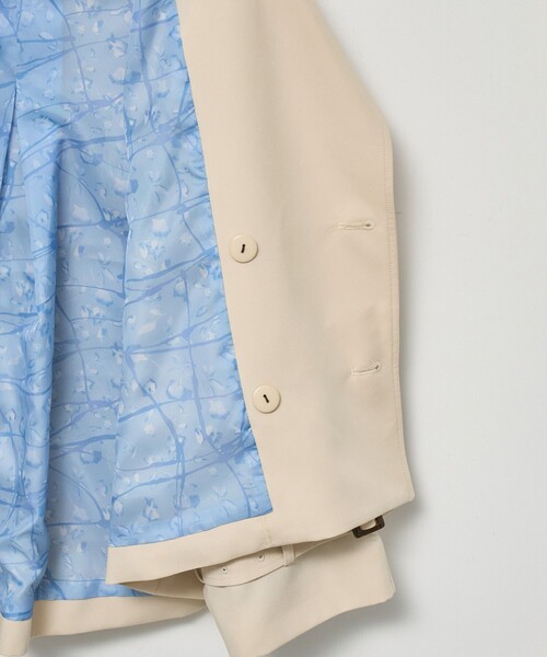 ROPE' PICNIC（ロペピクニック）の「【YOKU MOKU/ヨックモック×ROPE' PICNIC】ショートトレンチコート/撥水・花粉ガード（トレンチコート・レディース・ベージュ・38）」の15枚目の写真