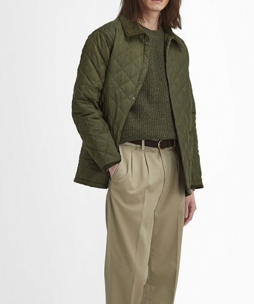 Barbour(バブアー)の「BARBOUR (バブアー) LIDDESDALE/リデスデイル/キルティング ブルゾン/MQU1794(ブルゾン・メンズ・ブラック/オリーブ系・38/40/42/36)」の8枚目の写真