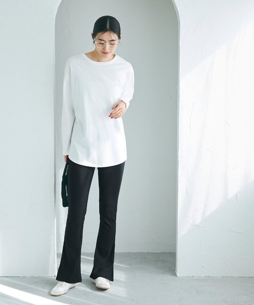 coca（coca）（コカ）の「【WEB限定セール】セミフレアリブレギンス（レギンス/スパッツ・レディース・ブラック/その他1・SHORT/LONG）」の3枚目の写真