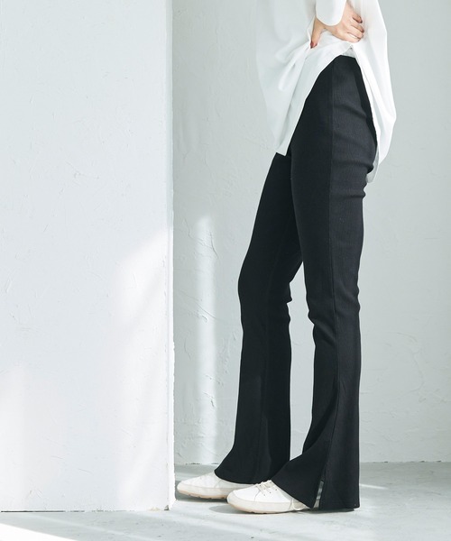 coca（coca）（コカ）の「【WEB限定セール】セミフレアリブレギンス（レギンス/スパッツ・レディース・ブラック/その他1・SHORT/LONG）」の4枚目の写真