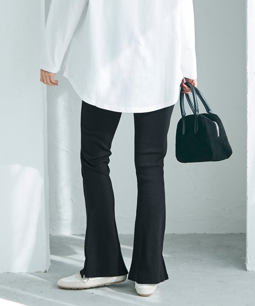 coca（coca）（コカ）の「【WEB限定セール】セミフレアリブレギンス（レギンス/スパッツ・レディース・ブラック/その他1・SHORT/LONG）」の5枚目の写真