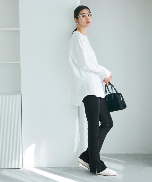 coca（coca）（コカ）の「【WEB限定セール】セミフレアリブレギンス（レギンス/スパッツ・レディース・ブラック/その他1・SHORT/LONG）」の6枚目の写真