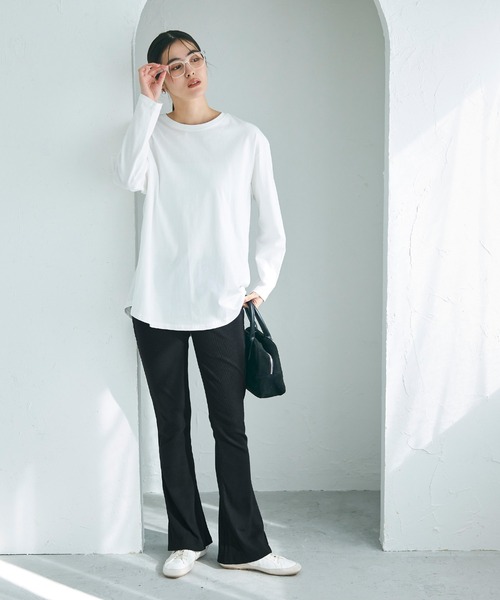 coca（coca）（コカ）の「【WEB限定セール】セミフレアリブレギンス（レギンス/スパッツ・レディース・ブラック/その他1・SHORT/LONG）」の7枚目の写真