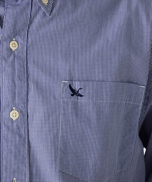 Eddie Bauer(エディーバウアー)の「チェック ブロード 刺繍 シャツ(シャツ/ブラウス・メンズ・ピンク/ネイビー/ライトブルー/ブラック・S/M/L/XL/XXL)」の15枚目の写真