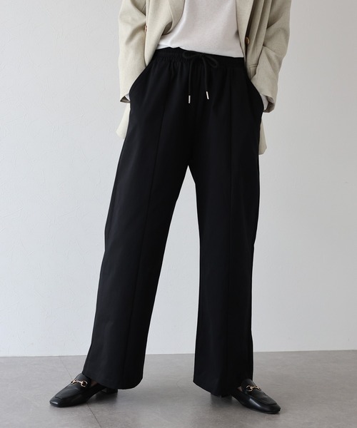 J by blue（ジェイバイブルー）の「ベーシックセンターシームパンツ（スラックス・レディース・ブラック/ベージュ・MEDIUM）」の14枚目の写真