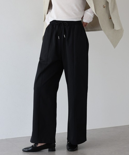 J by blue（ジェイバイブルー）の「ベーシックセンターシームパンツ（スラックス・レディース・ブラック/ベージュ・MEDIUM）」の15枚目の写真